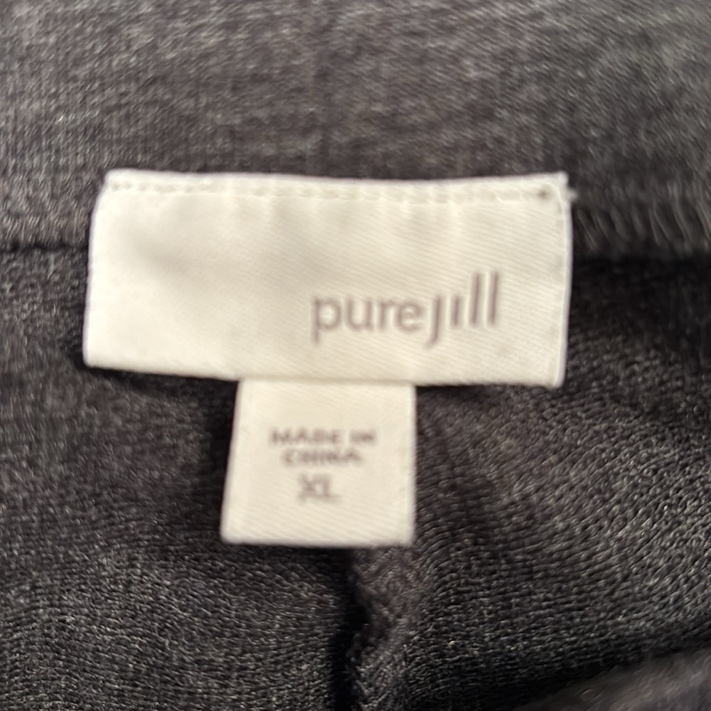JJill pure Jill wide leg pant. Gray XL non smoking home - Picture 3 of 3